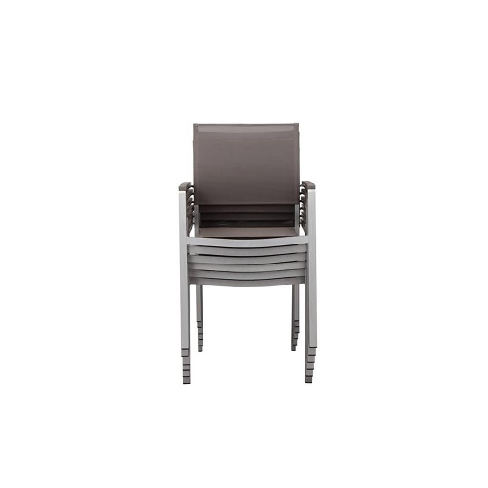Pemberly Row 13-piece Modern Aluminum Patio Dining Set in Gray