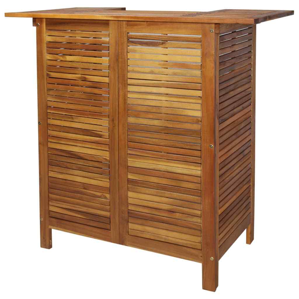 Bar Table Outdoor Pub Table Patio Counter Height Table Solid Acacia Wood vidaXL