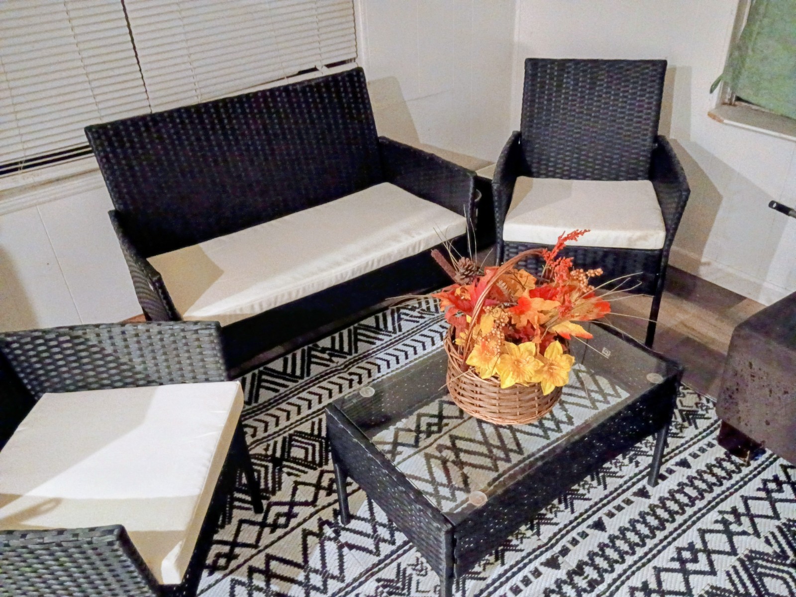 Brand New Everpro, 4 pc. Rattan Patio Furniture Set