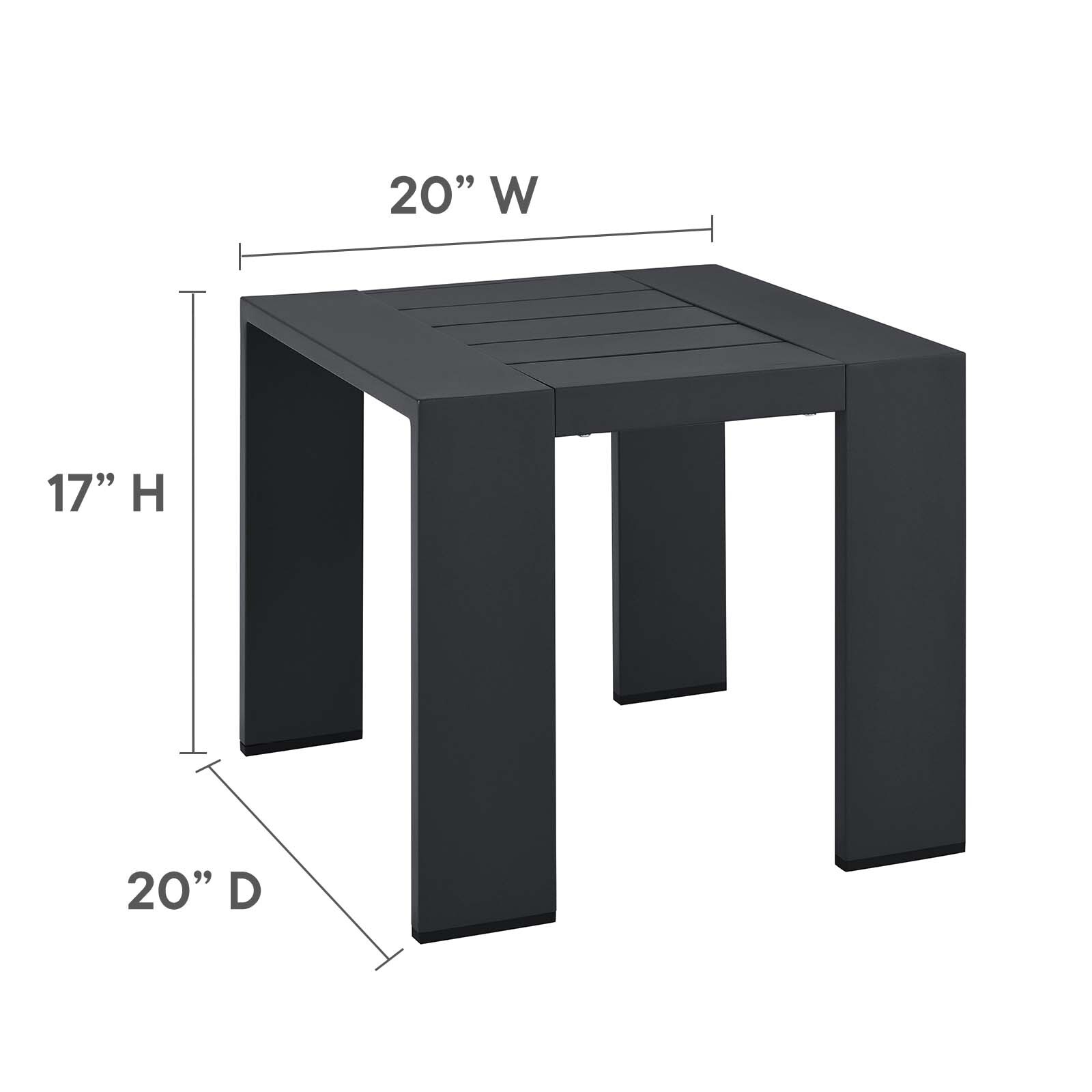 Modway Powder-Coated Aluminum 3-Piece Chaise Lounge Set