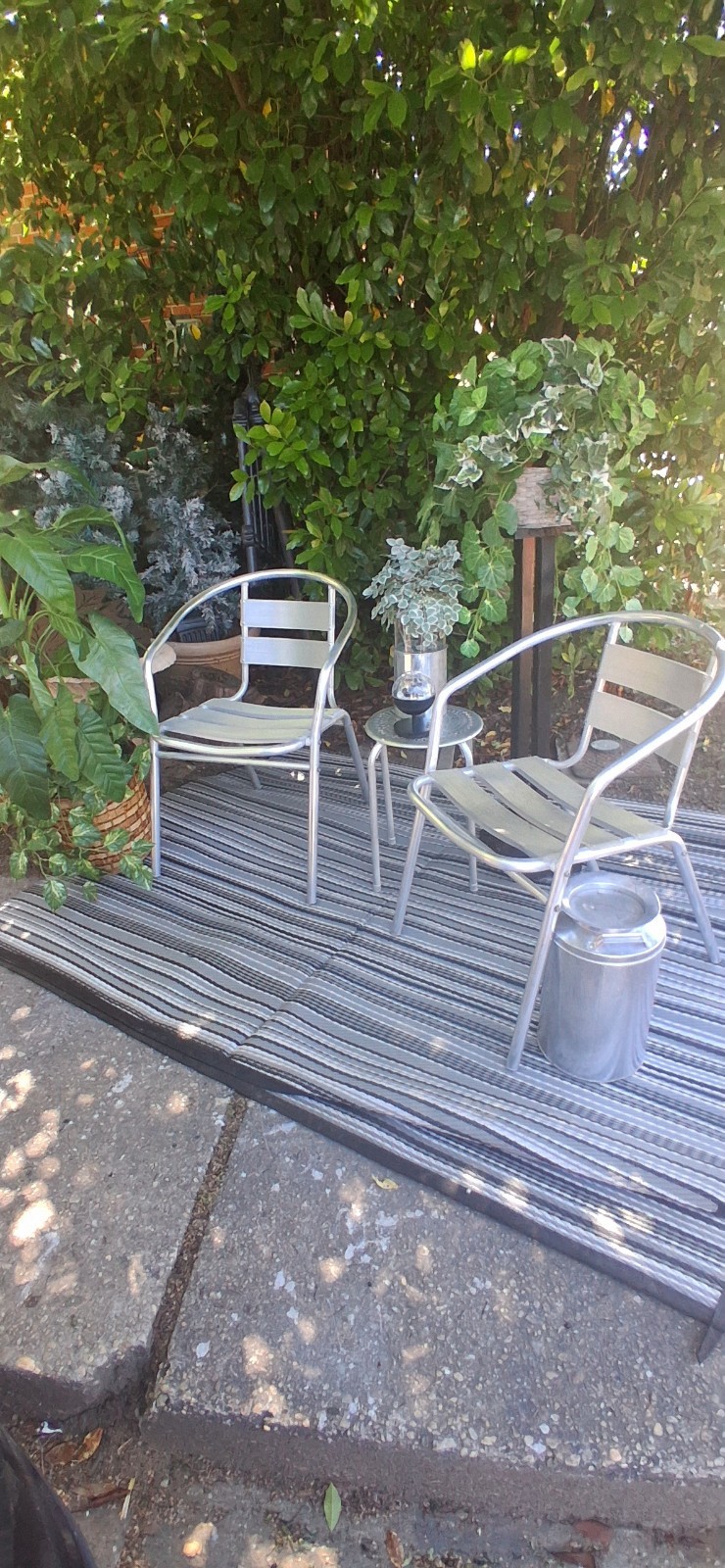 3-Piece Cast Aluminum Patio Set Outdoor Furniture