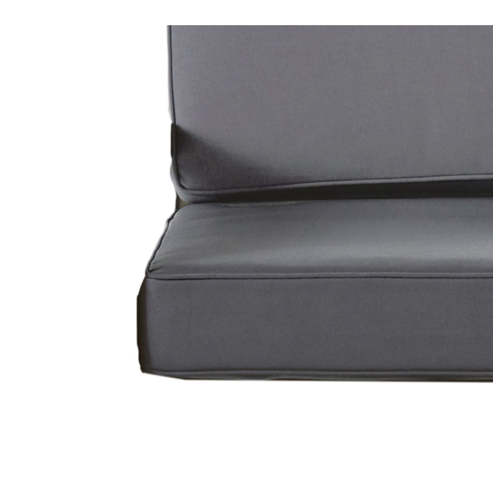 Club Chair Slipcovers Waterproof Dark Grey Fabric Covers w/ Invisible Zipper