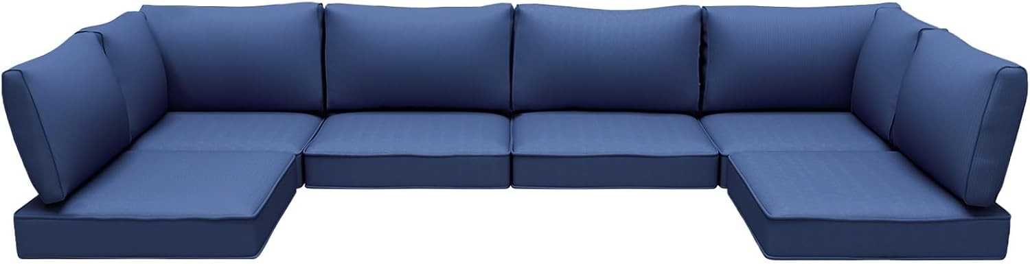 Outdoor Replacement Cushions Patio Furniture,Water-Resistant Sofa Cushion Rattan