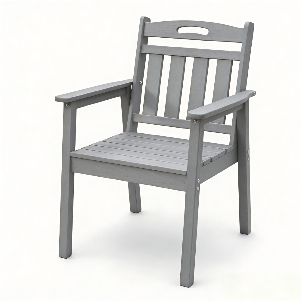 Patio Dining Set: 1 Table & 4 Chairs, HDPE, Waterproof & UV Resistant
