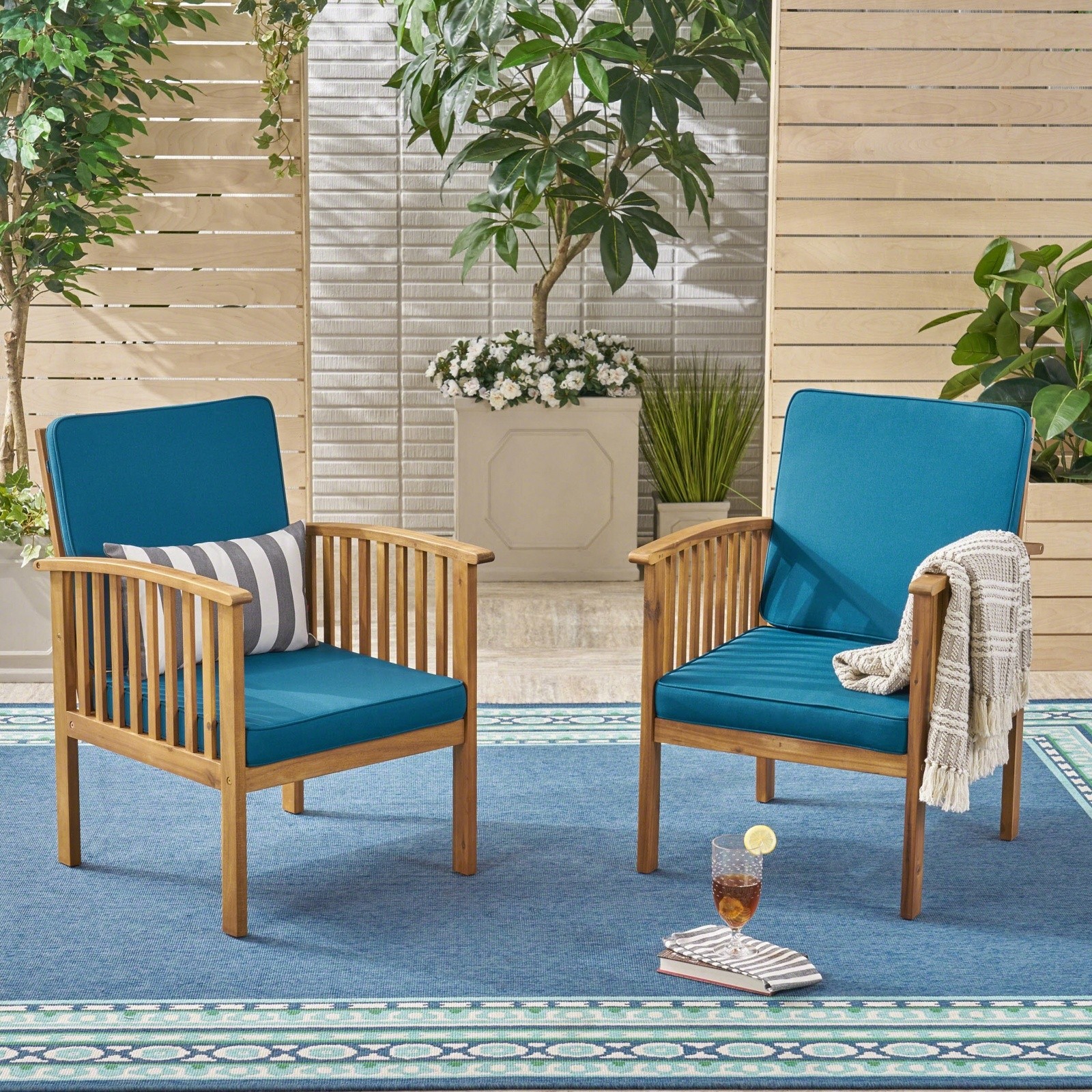 CASA ACACIA CLUB CHAIR MP2 Set of 2 – Fits Any Modern Living Room Decor