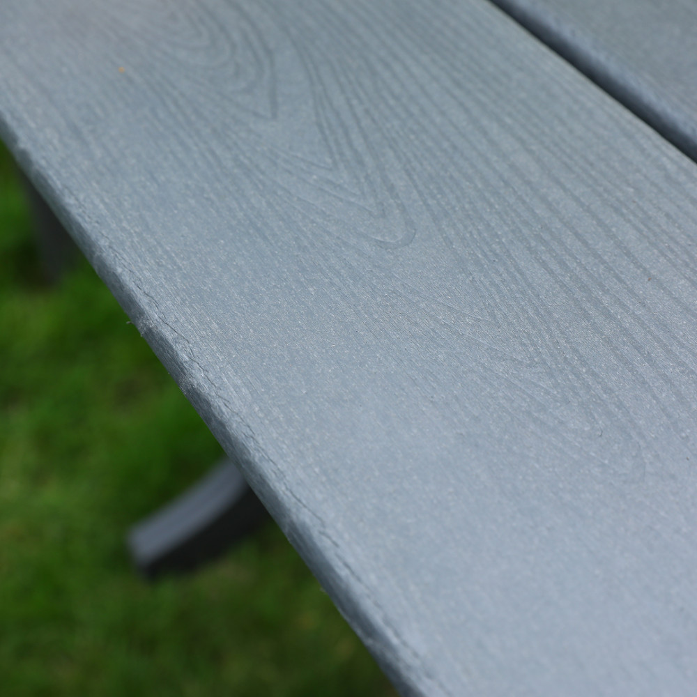 Patio Dining Set: 1 Table & 4 Chairs, HDPE, Waterproof & UV Resistant