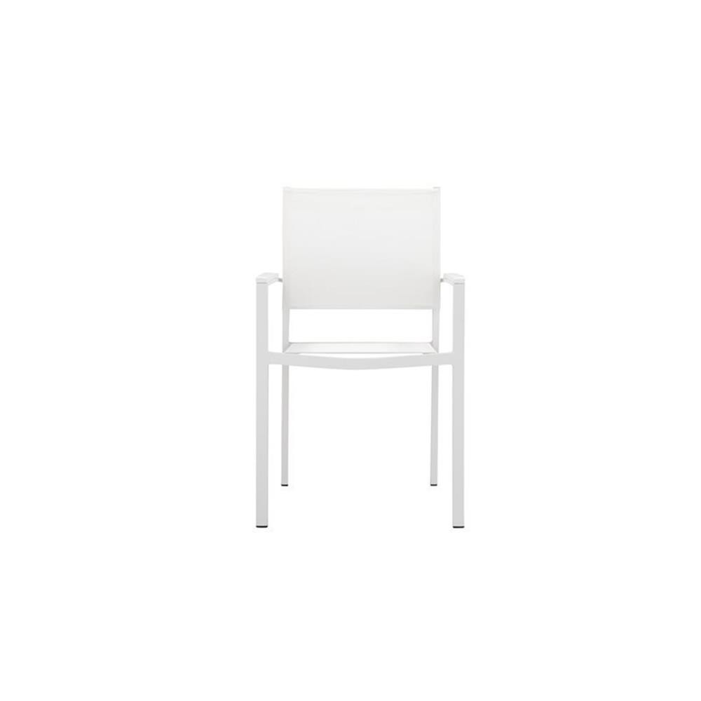 Pemberly Row Contemporary 11-piece Aluminum Patio Dining Set in White