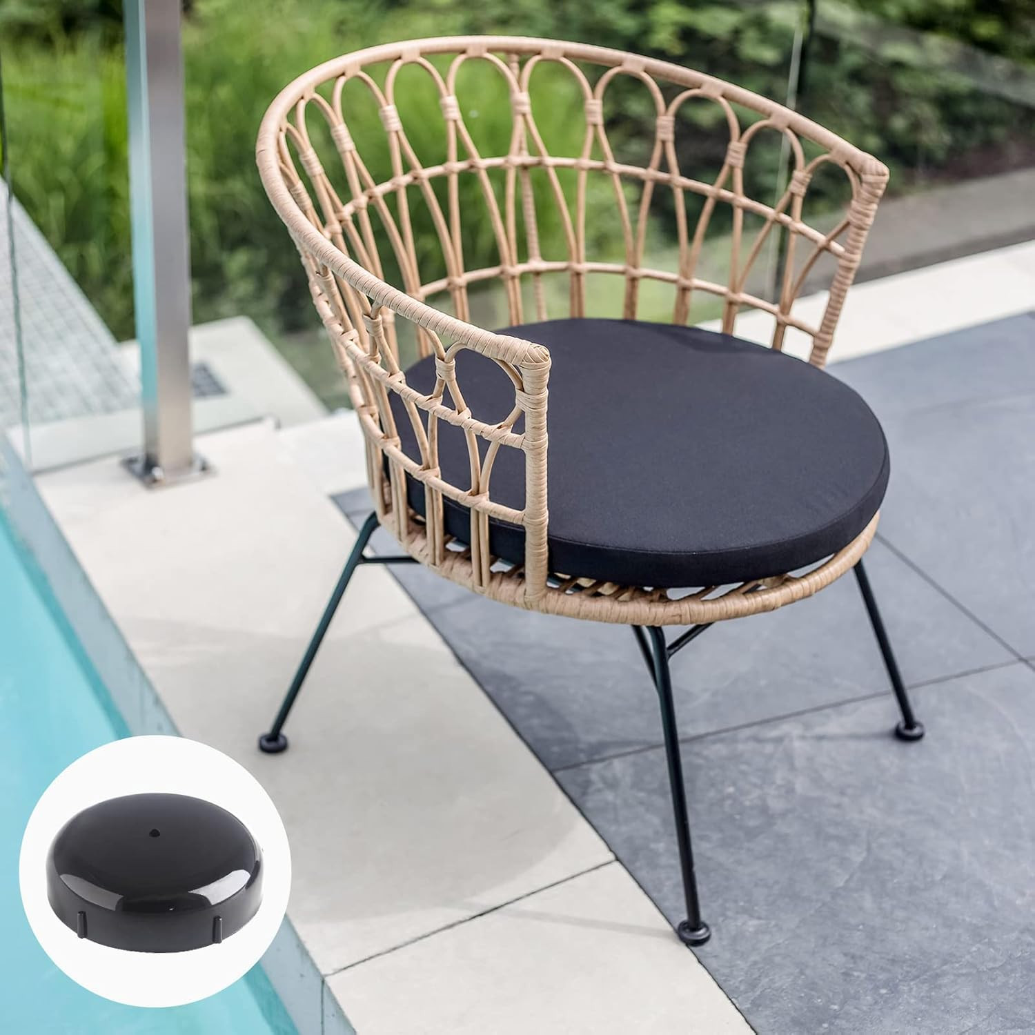 Wrought Feet Iron 1.5 Inch Patio Furniture Outdoor 24 Pack Leg Glides