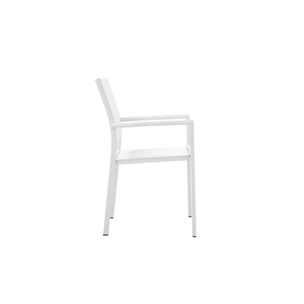 Pemberly Row Contemporary 13-piece Aluminum Patio Dining Set in White