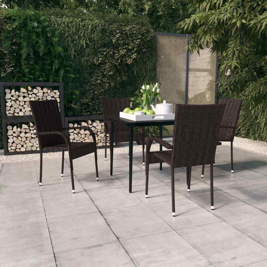 Patio Dining Set Garden Outdoor Table 3/5/7/9 Piece Multi Colors/Sizes vidaXL