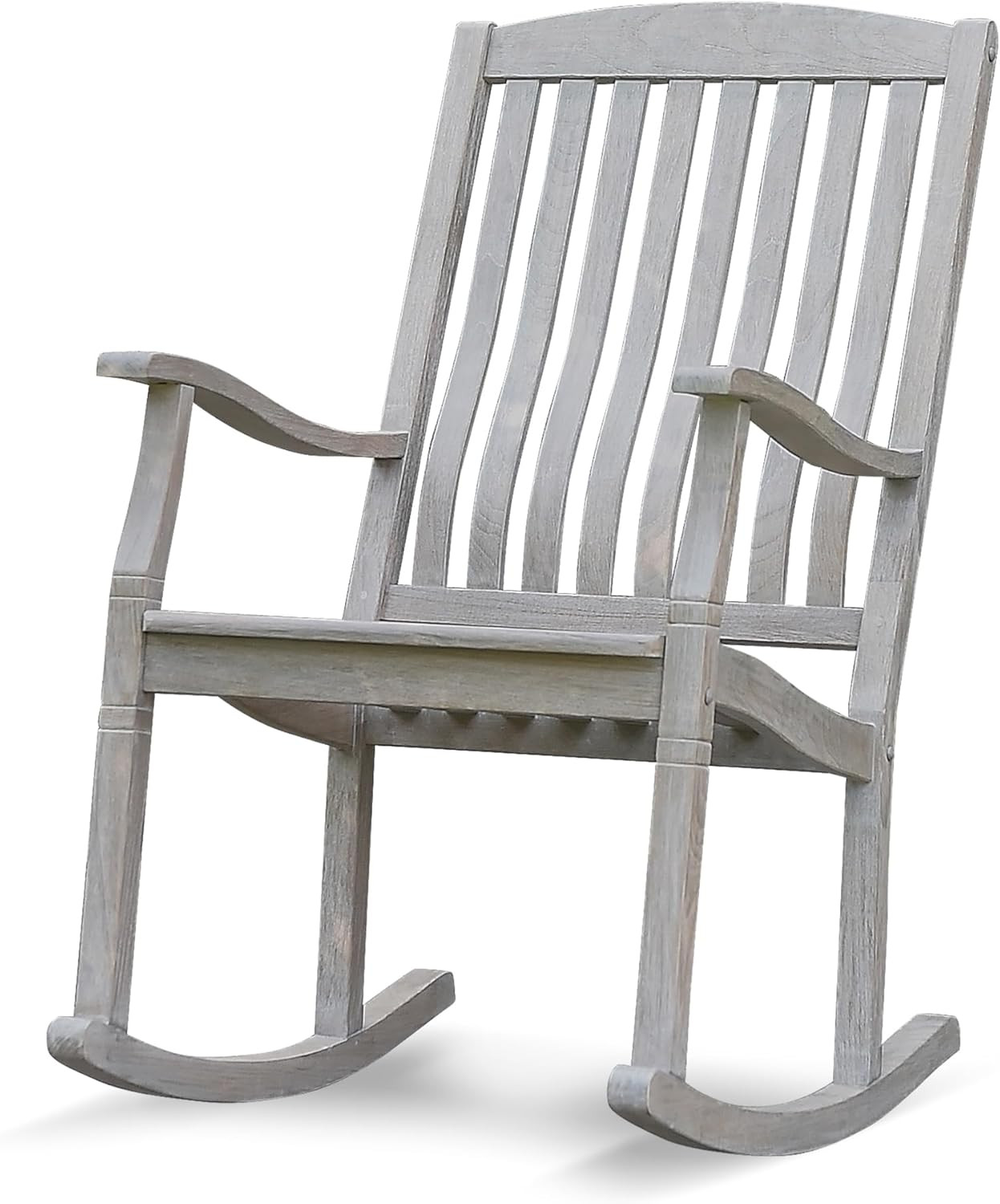 Ashford Porch Rocking Chairs Set of 2, Solid Teak Wood Outdoor Rockers with Weat