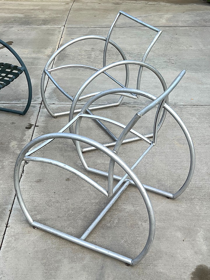 Art Deco Post Modern Brown Jordan “Circa” Chairs Barbra Streisand 👀 CAN SHIP 🚩