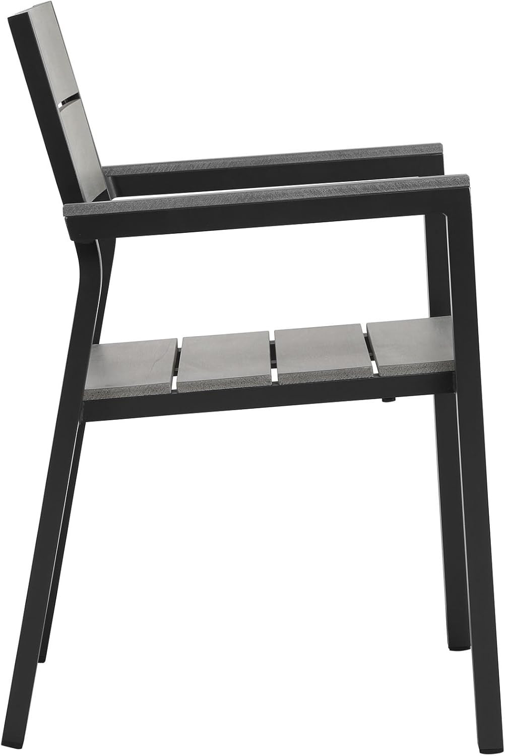 Maine 5-Piece Aluminum Patio Dining Set with 63″ Table & 4 Armchairs
