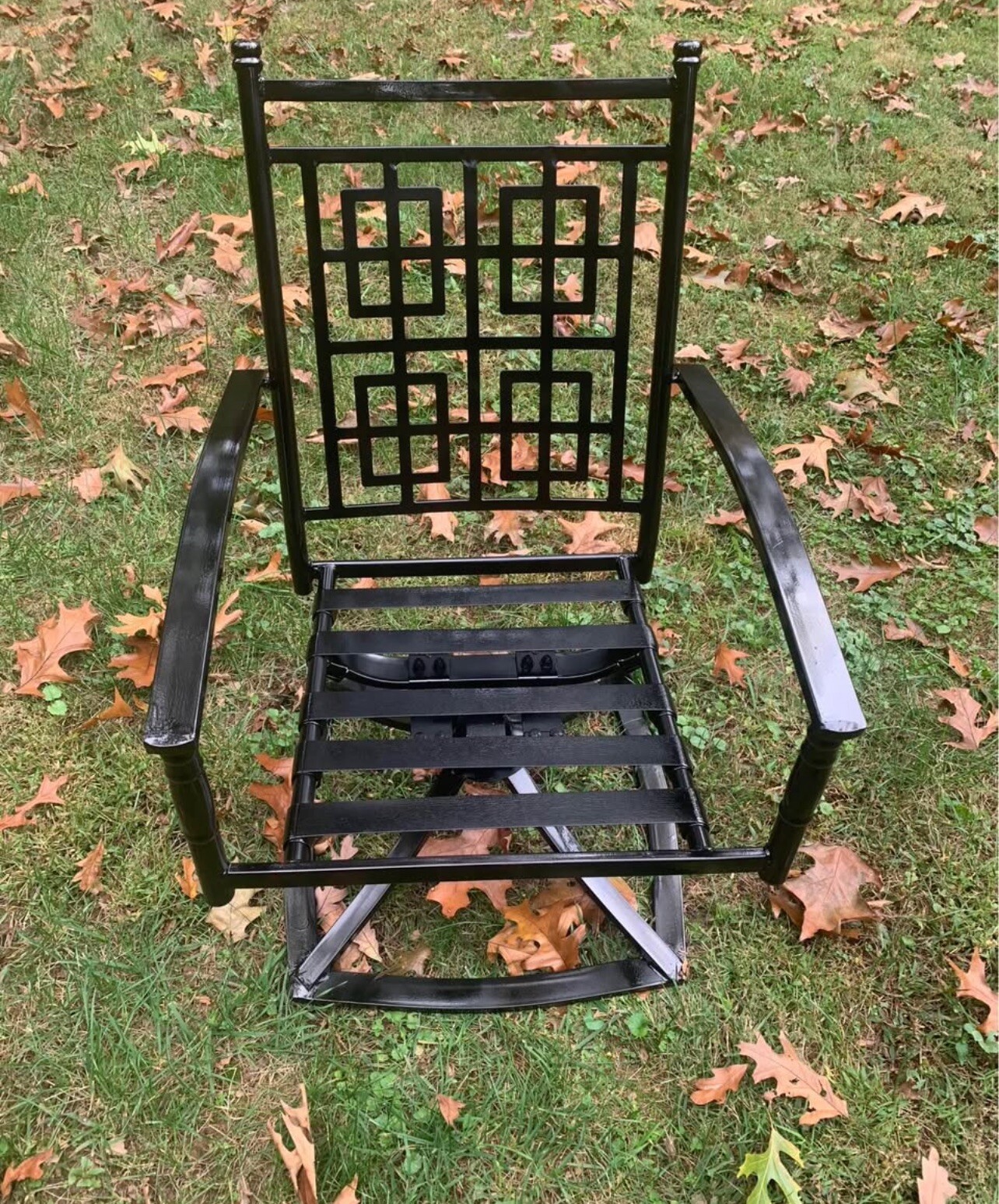 Beautiful Aluminum Patio Set Large Table And 4 Swivel Chairs *