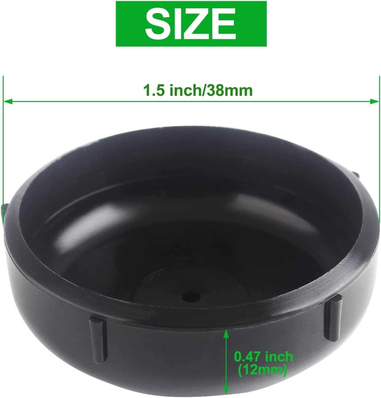 24 Pack 1.5″ Wrought Iron Patio Furniture Feet Round Chair Leg Floor Protectors