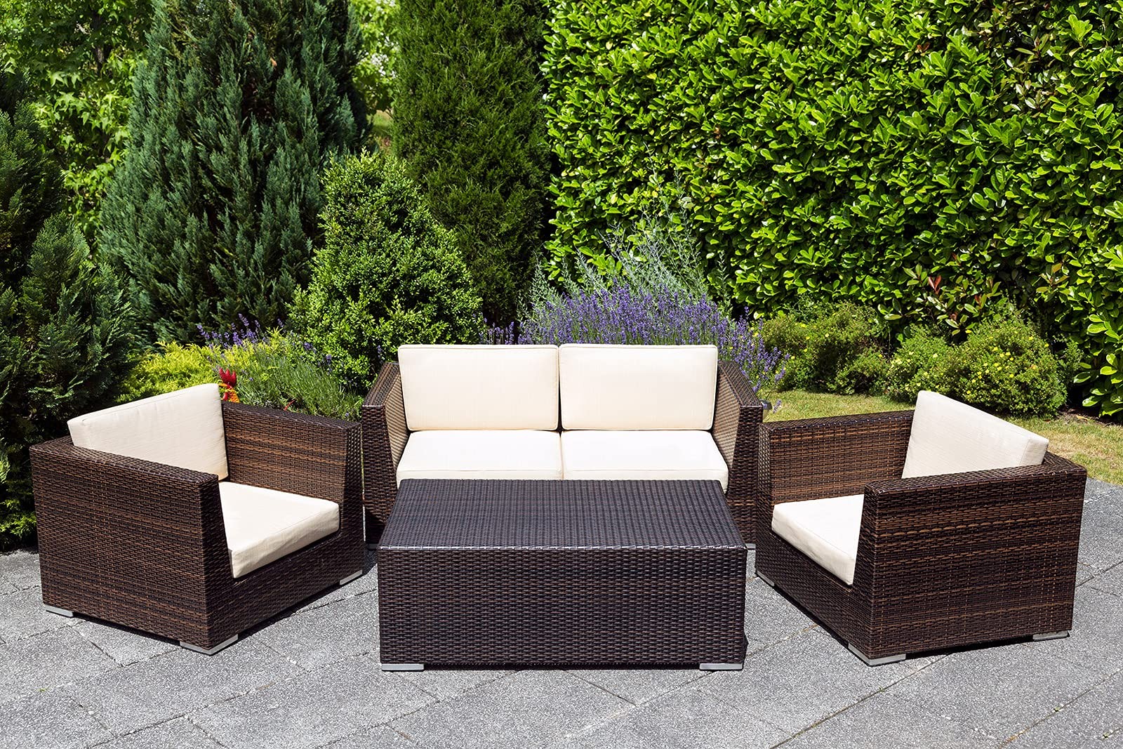Brown Woven Rattan, Plastic PE Wicker Repair Material for Garden Chair Coffee Ta
