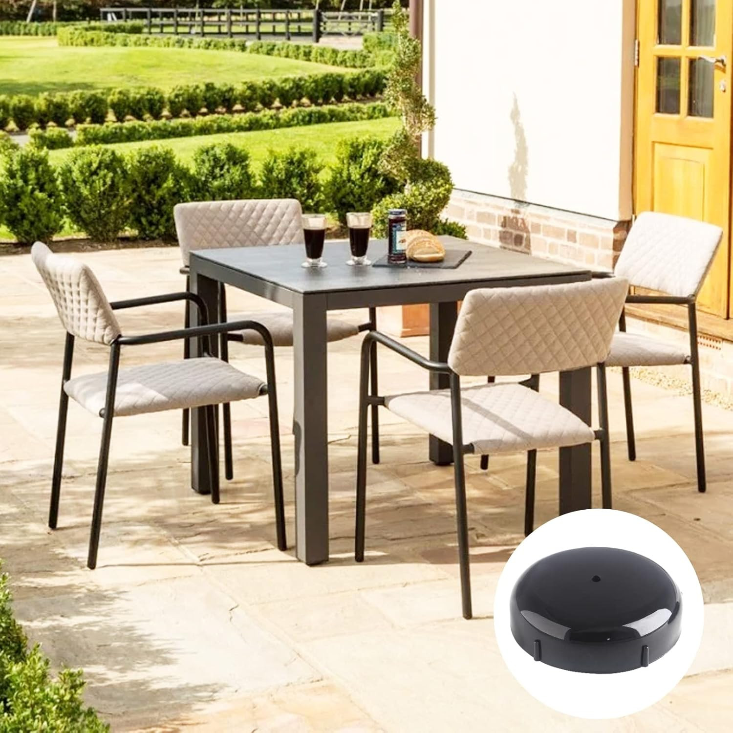 Wrought Feet Iron 1.5 Inch Patio Furniture Outdoor 24 Pack Leg Glides