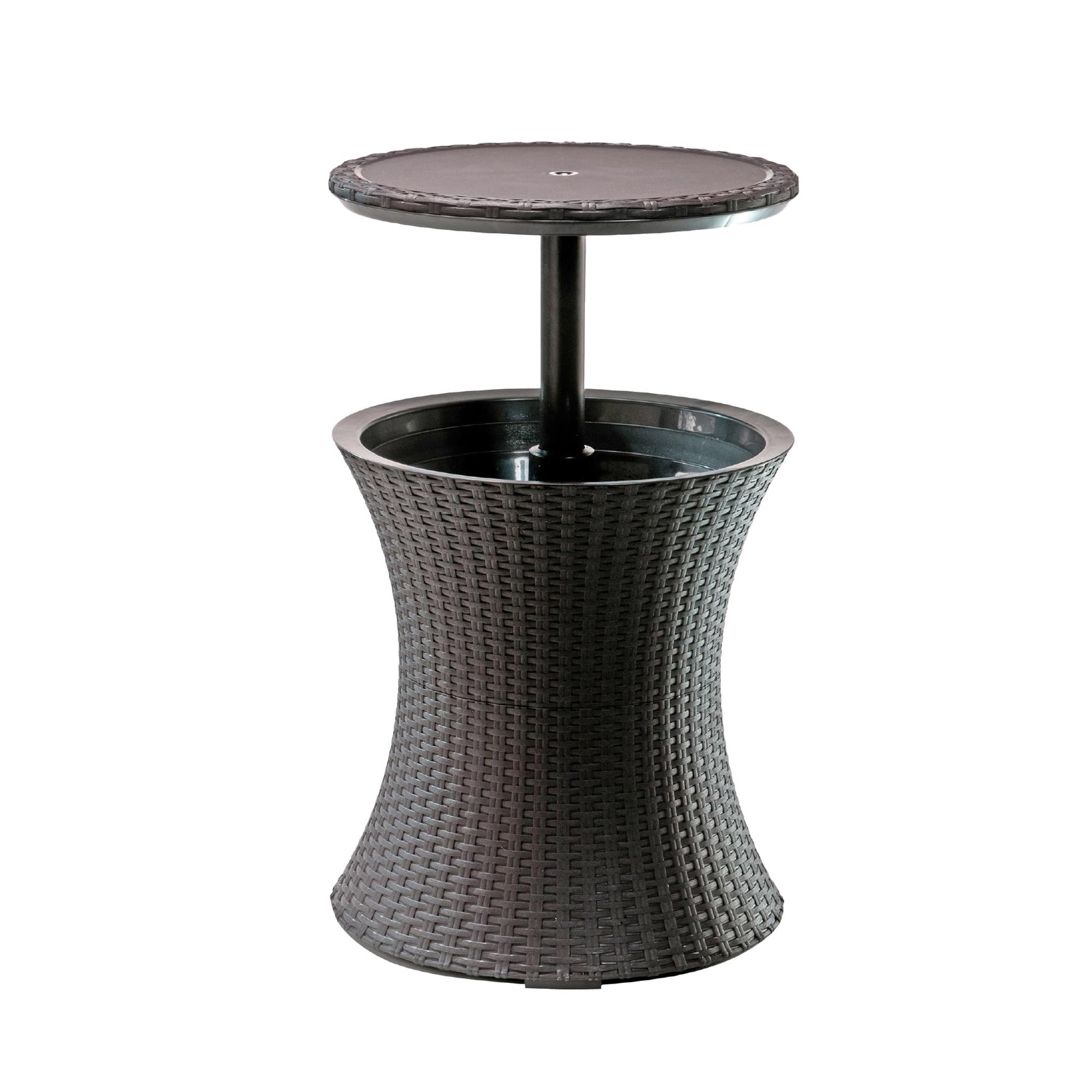 Keter Pacific Cool Bar Outdoor Patio Furniture and Hot Tub Side Brown, Brown
