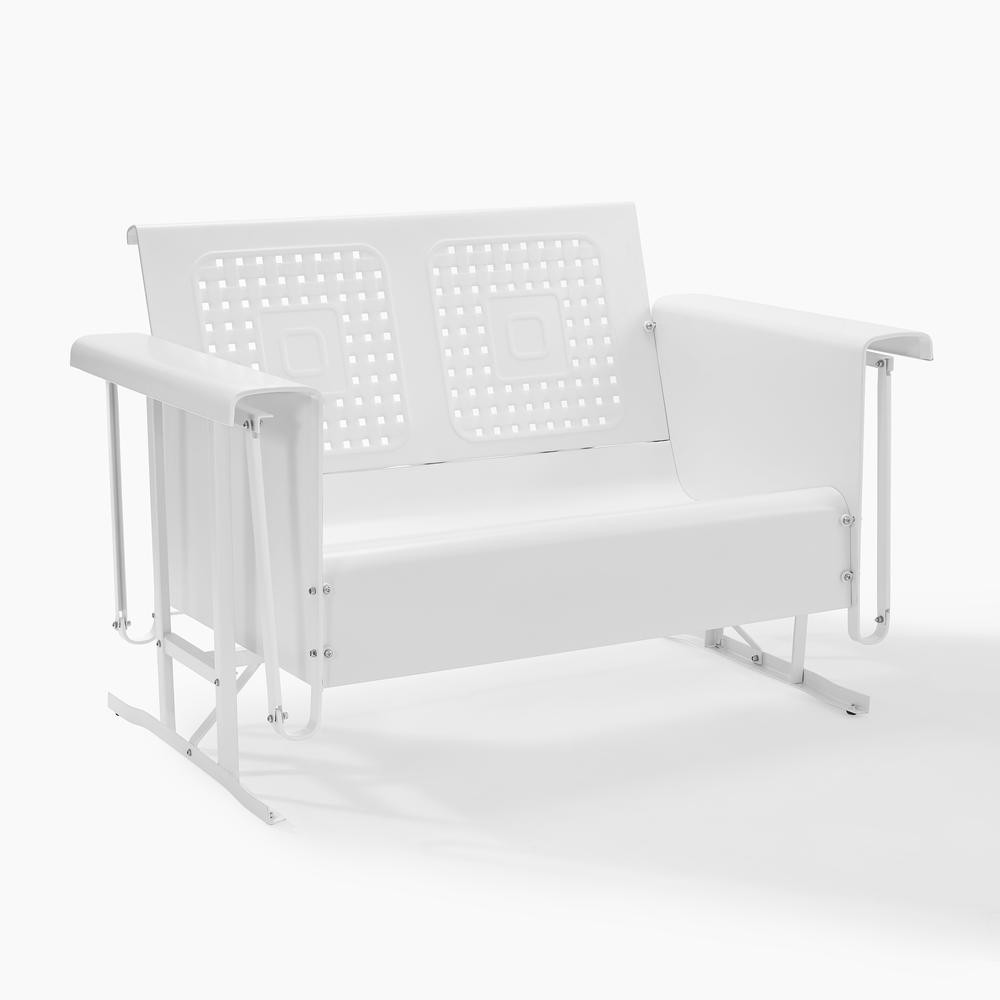 Bates Retro Outdoor Loveseat Glider