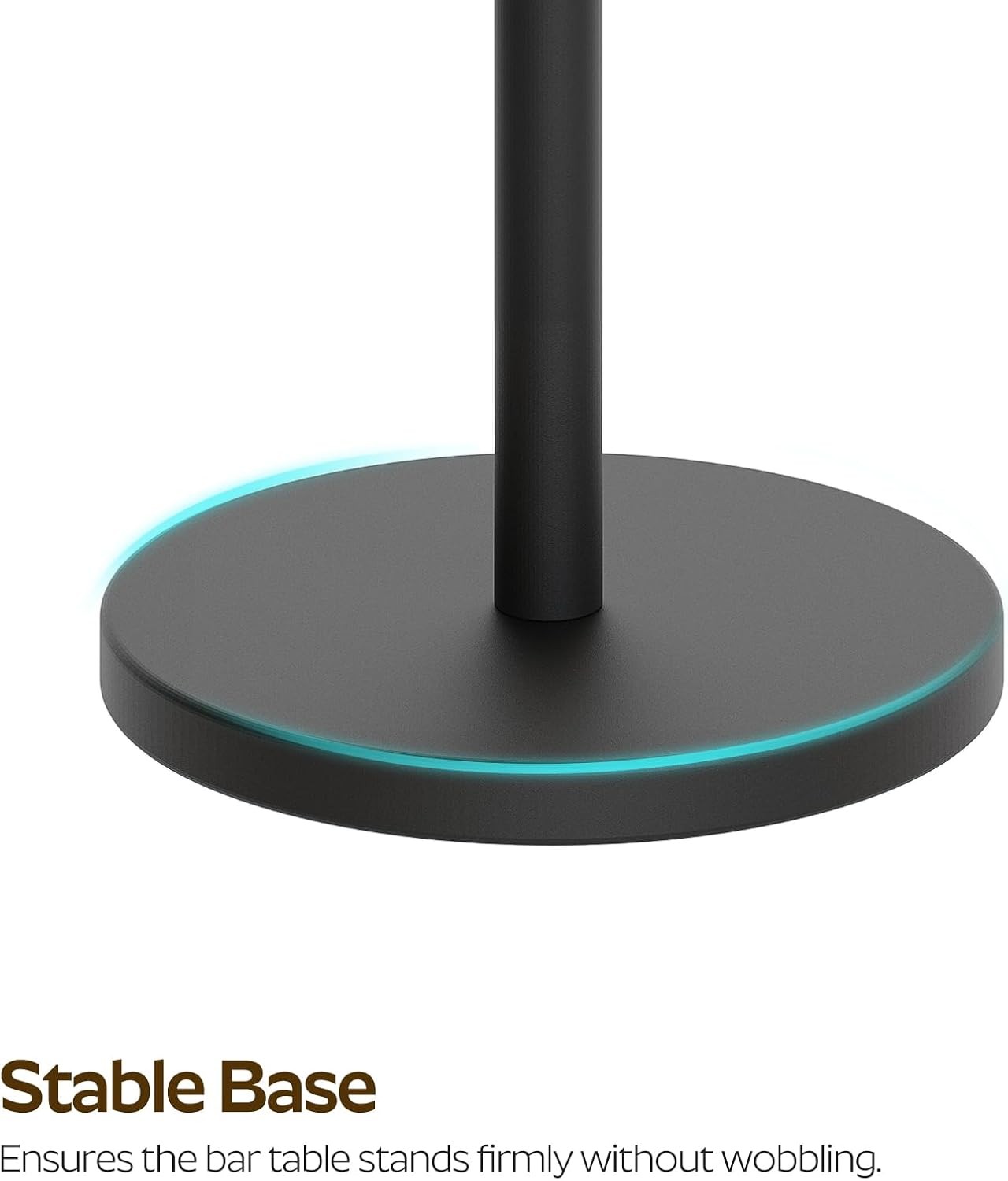 Bar Table, Round Bar Table Set of 2, Counter Height Table, Pub