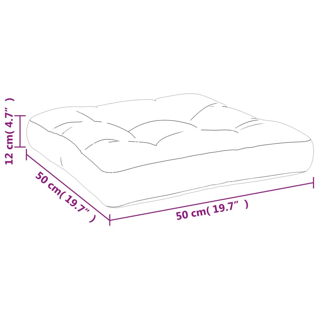 Pallet Cushion Green Fabric (100% polyester) 7.8″ x 7.8″ x 1.9