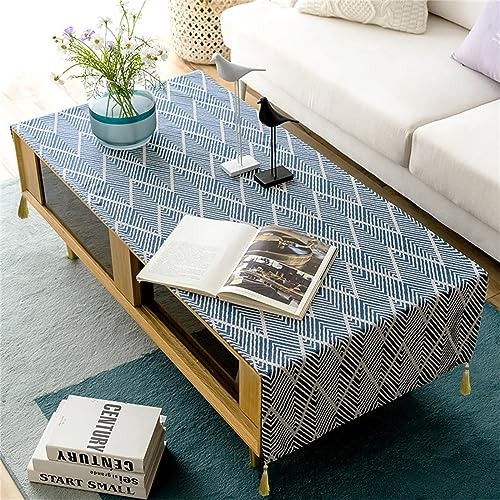 Coffee Table Cloth with Tassle Small Rectangle 57″ x 20″ (Rectangular)