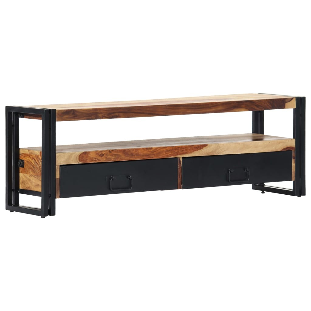 TV Stand TV Unit Sideboard TV Console Media Cabinet Solid Sheesham Wood vidaXL