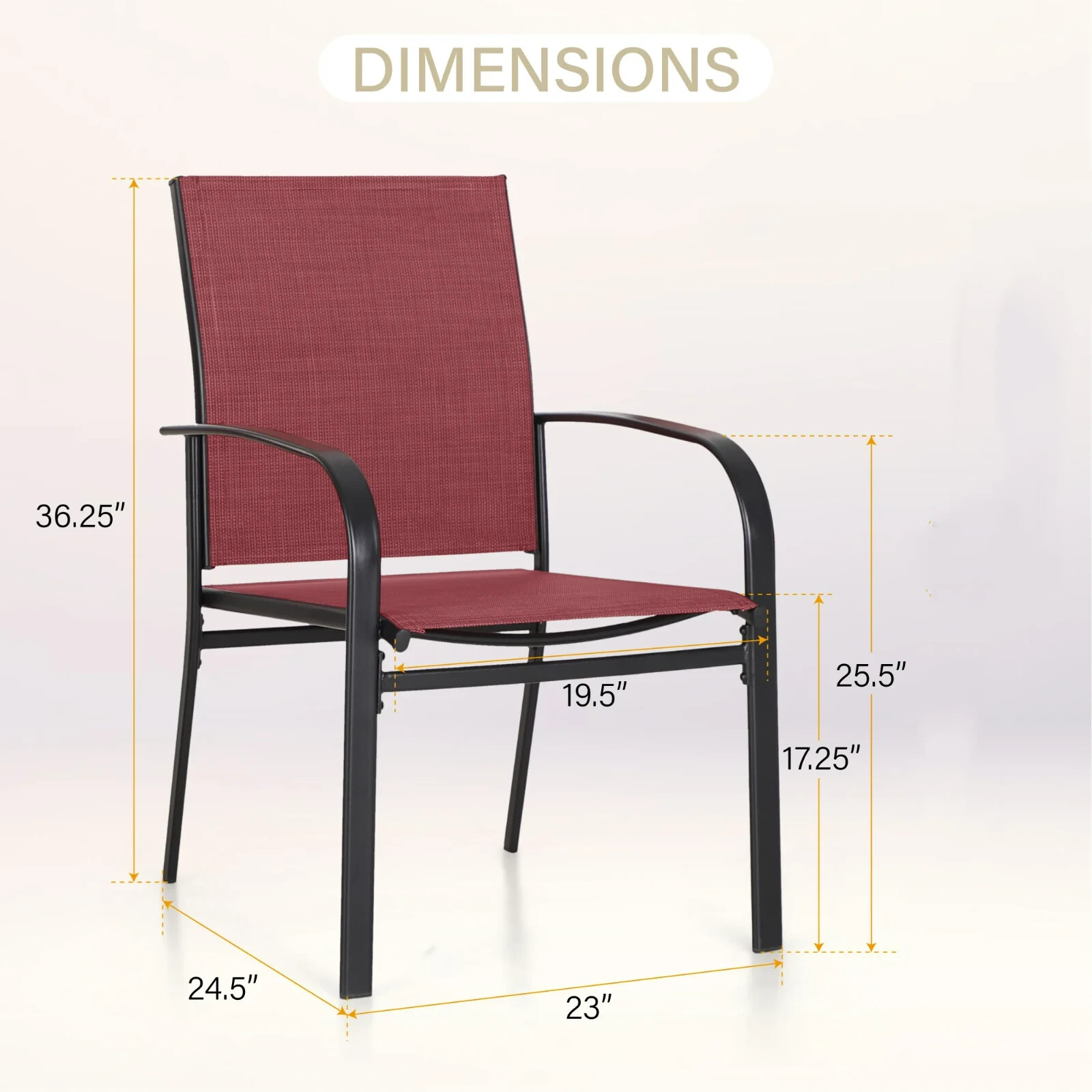 7 Piece Patio Dining Set Outdoor Furniture with Fixed Chairs and Table Lawn Yard