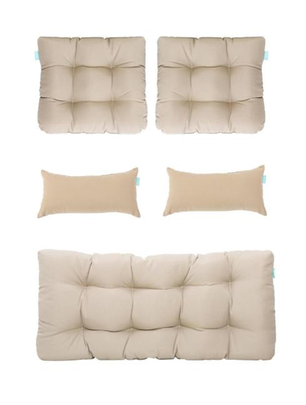 Qilloway Outdoor Wicker Cushion Set Of 5 – Resistant Patio Furniture