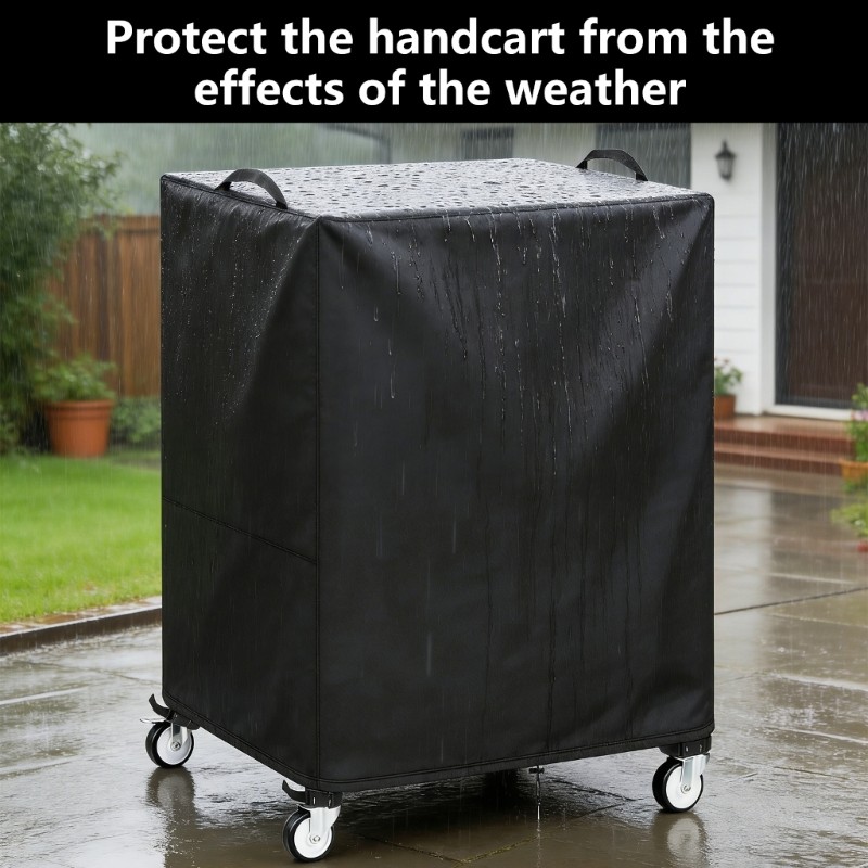 Adjustable Presentation Cart Cover With Double Handles and Drawstring Closure