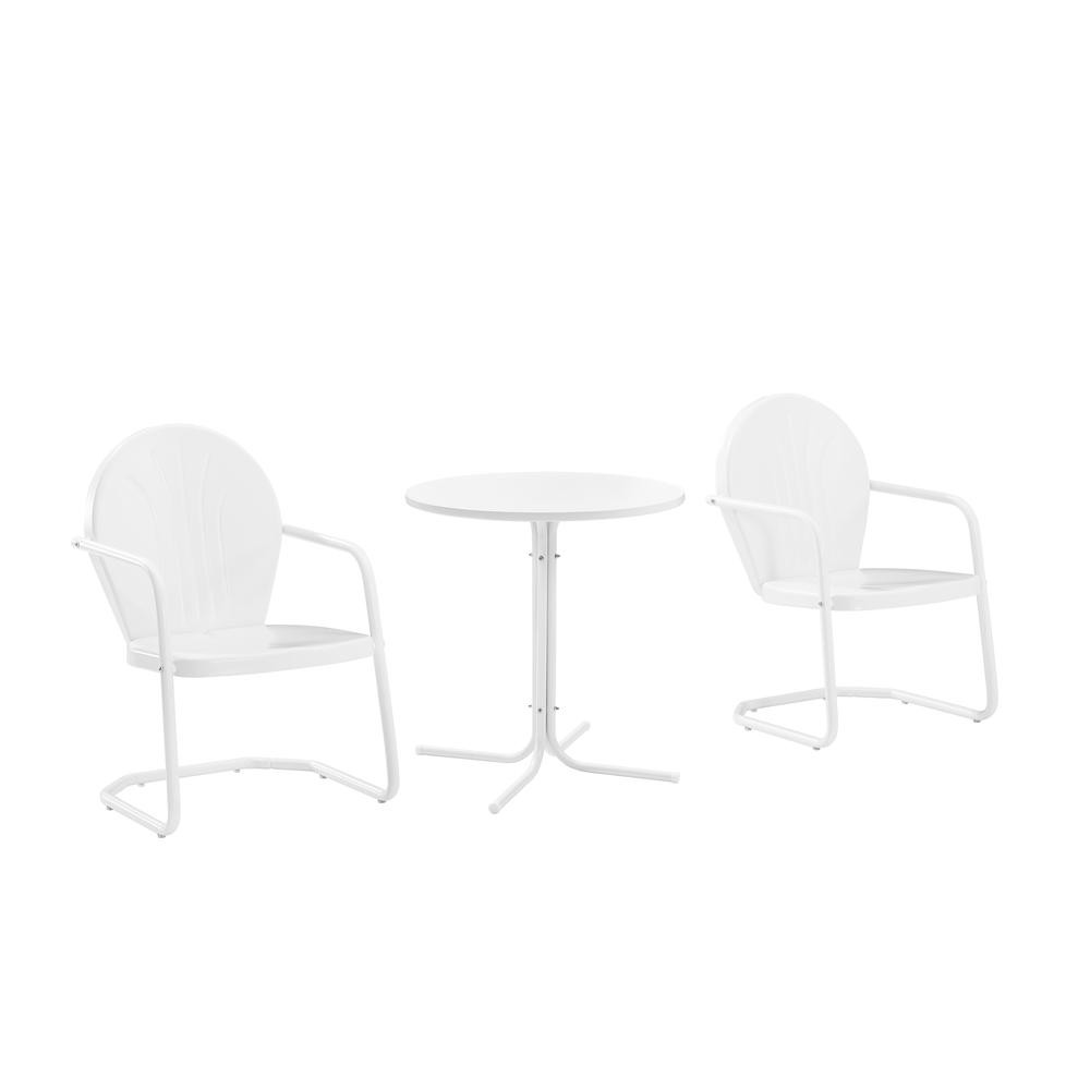 Griffith 3Pc Retro Outdoor Bistro Set – Bistro Table & 2 Chairs