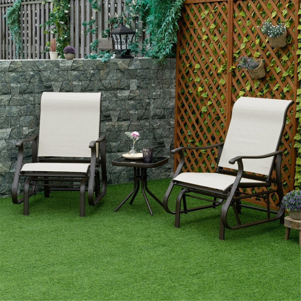 Gliding Chairs Outdoor Garden Chairs Lounge Chairs A Matching Table