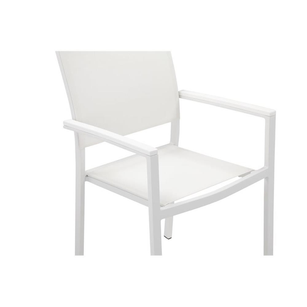 Pemberly Row 15-piece Aluminum Frame Patio Sofa Set in White