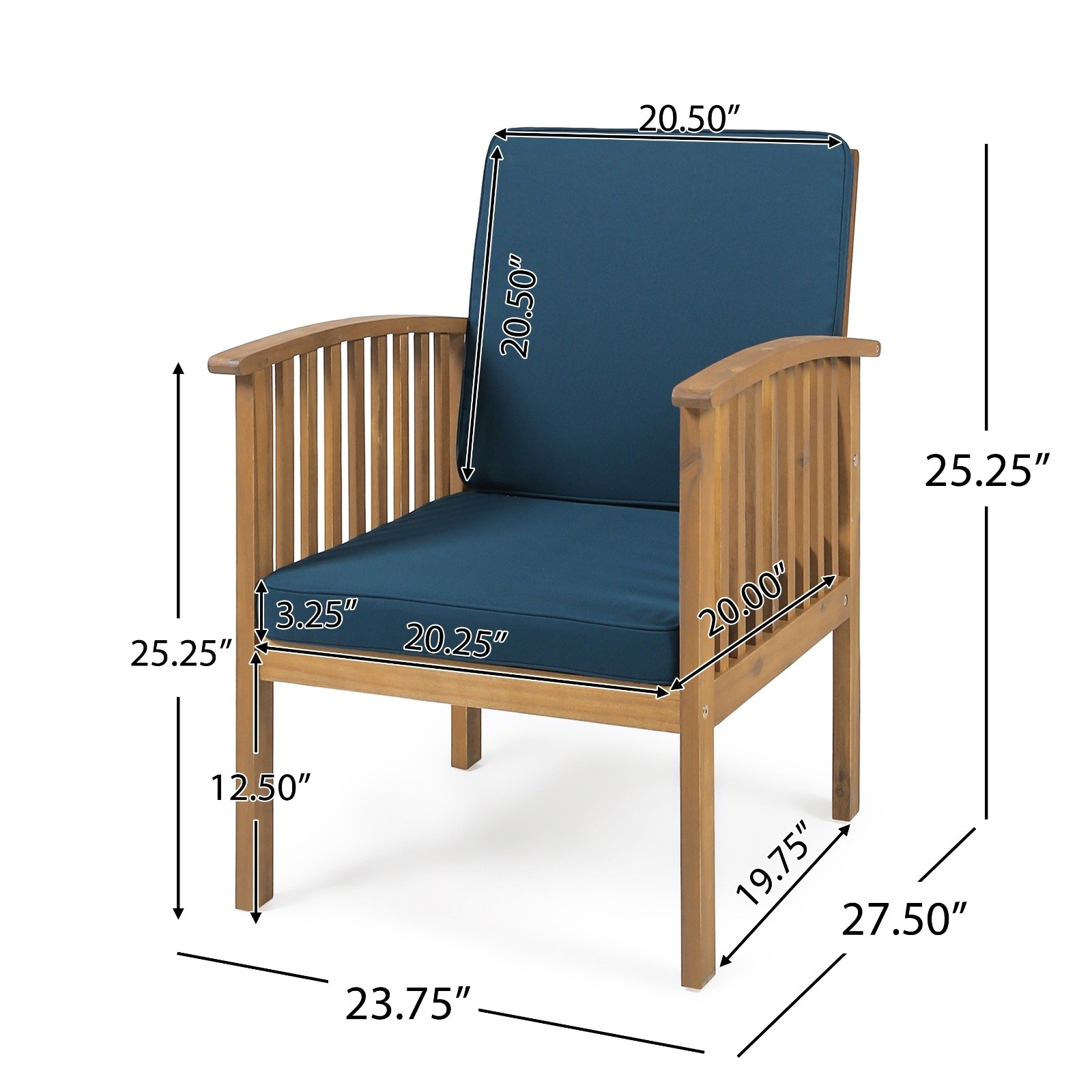 CASA ACACIA CLUB CHAIR MP2 Set of 2 – Fits Any Modern Living Room Decor