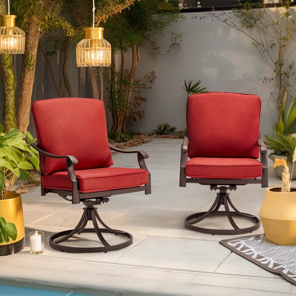 HOMMOW Patio Dining Armchair with Cushion