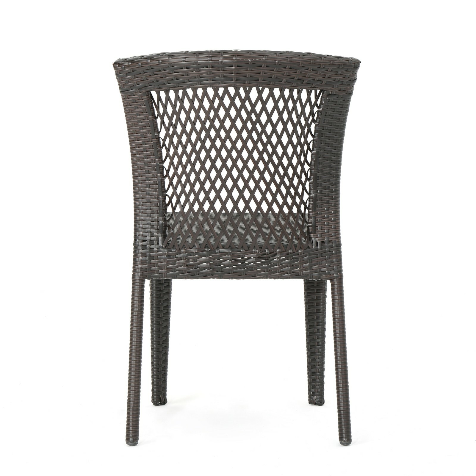 Dana Point Outdoor Patio Furniture Brown Wicker Chairs (Set of 2)