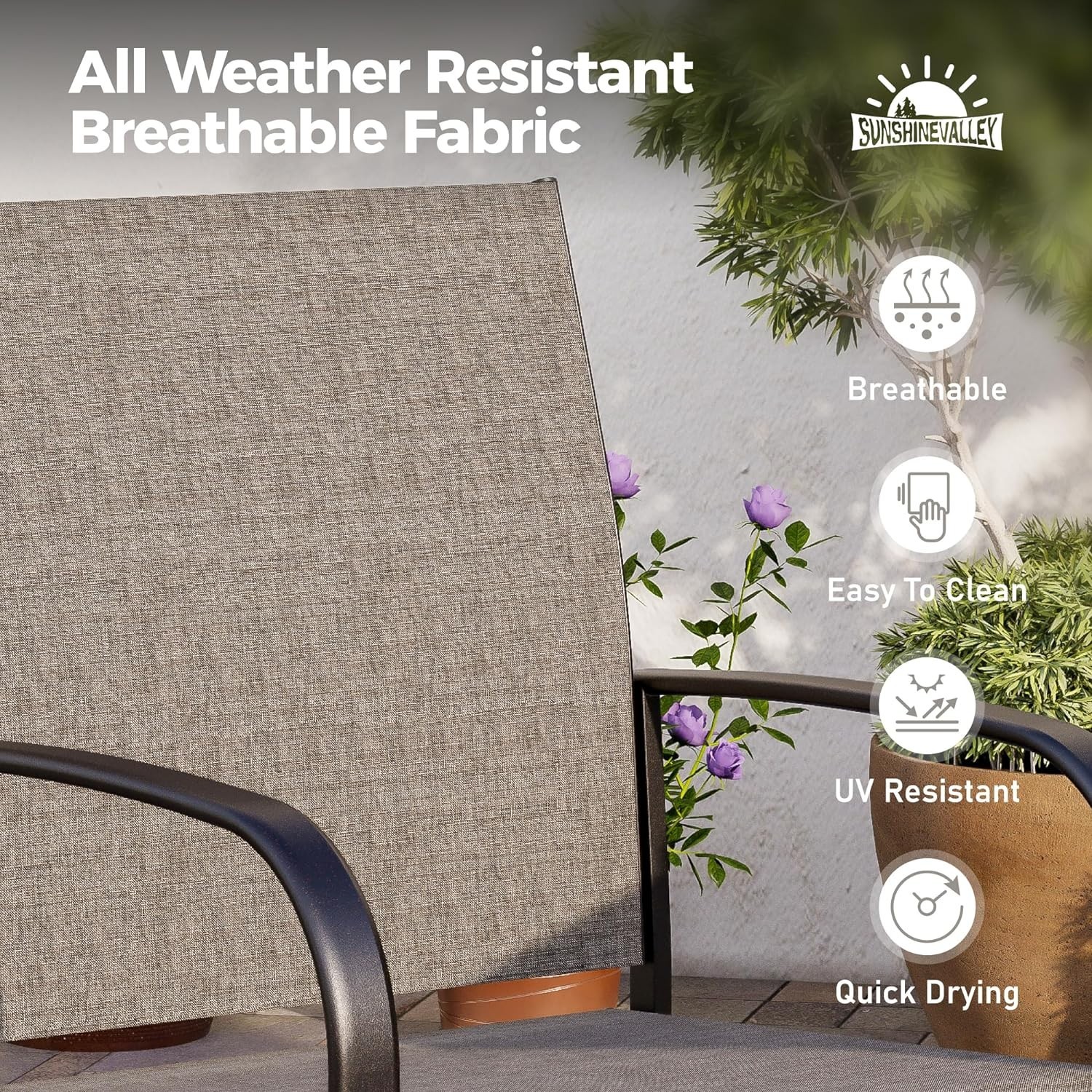 Comfort-Driven 5-Piece Outdoor Dining Set for 4 – 37” Square with Metal Chairs