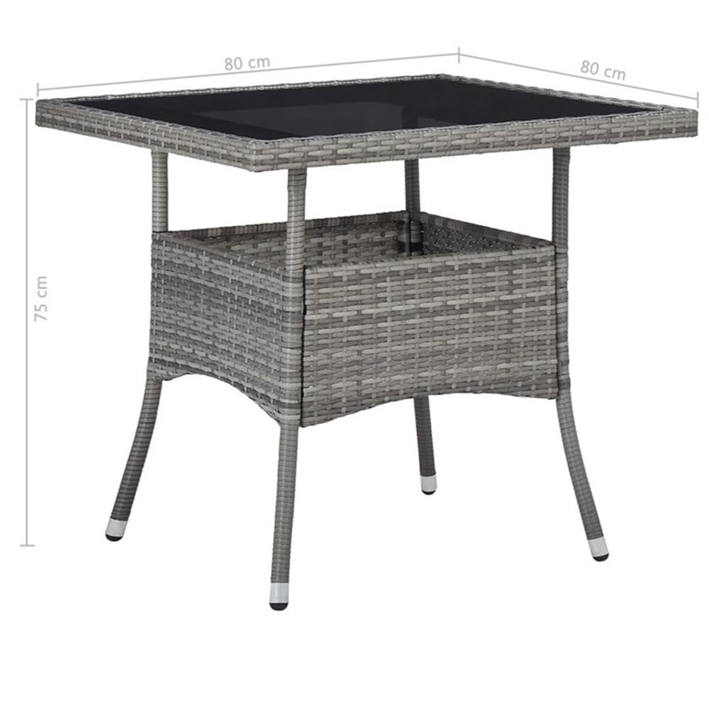 Bowery Hill Contemporary 5 Piece Dining Set in Gray/Black/Brown