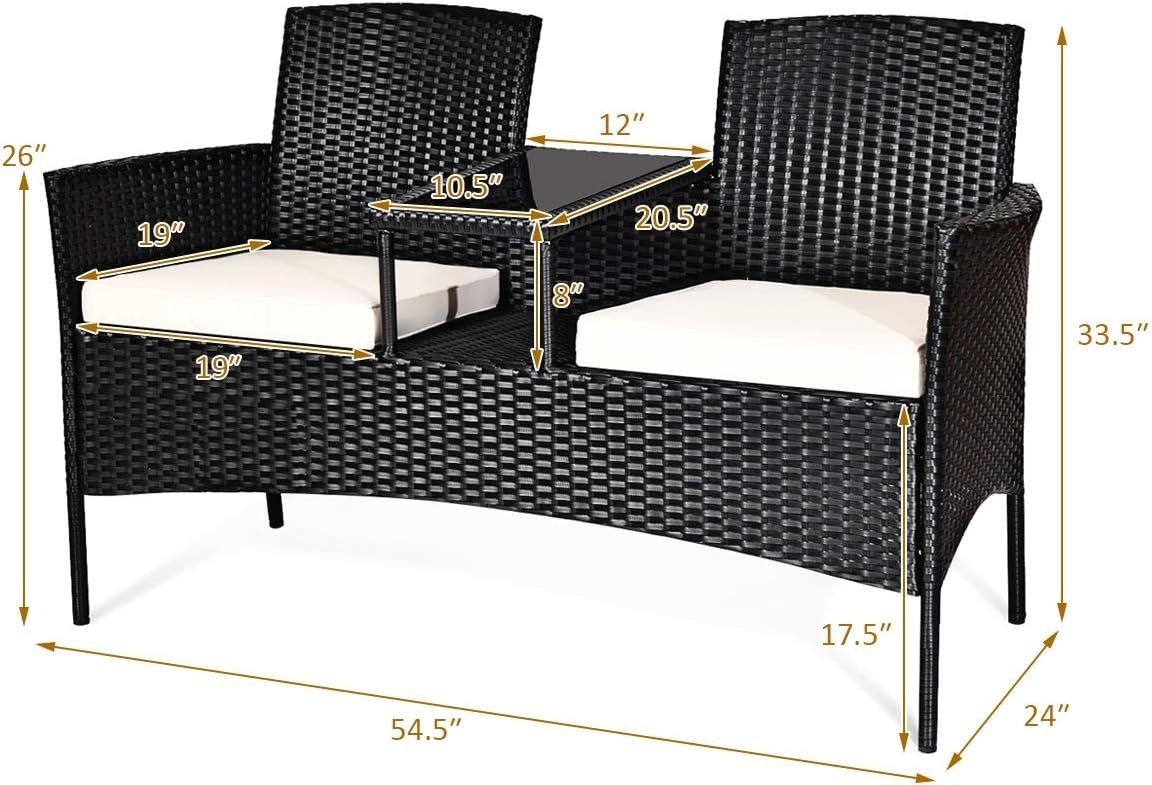 Modern Outdoor Wicker Furniture Set with Removable Cushions for Ultimate Comfort