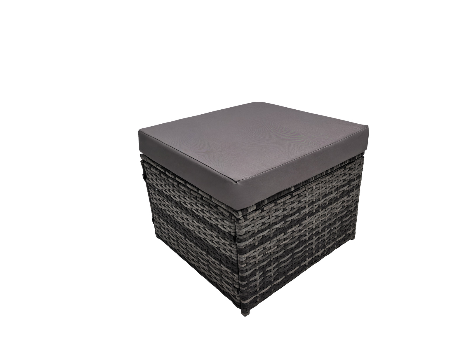 Outdoor Patio Rattan Sofa Set w/ Cushions, Light Gray, Seats 6