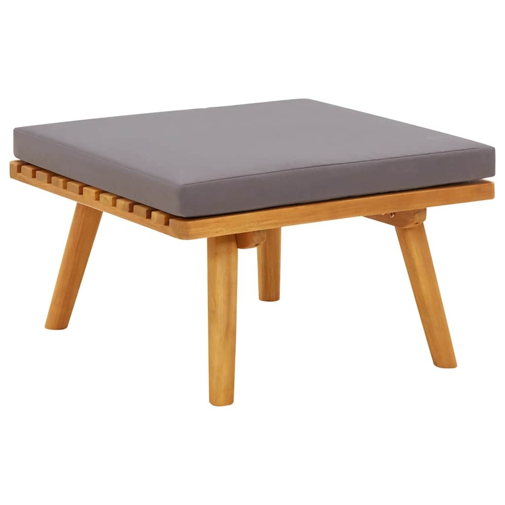 Outdoor Seating Set with Cushions and Solid Acacia Wood vidaXL