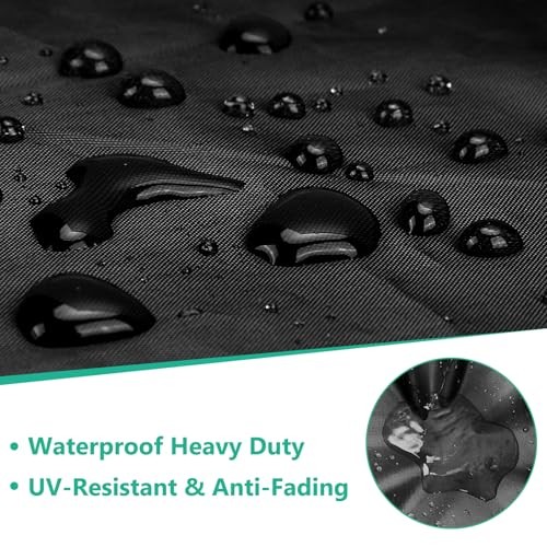 Outdoor Furniture Cover Waterproof,3 Piece Patio Furniture Set 3 Piece Black