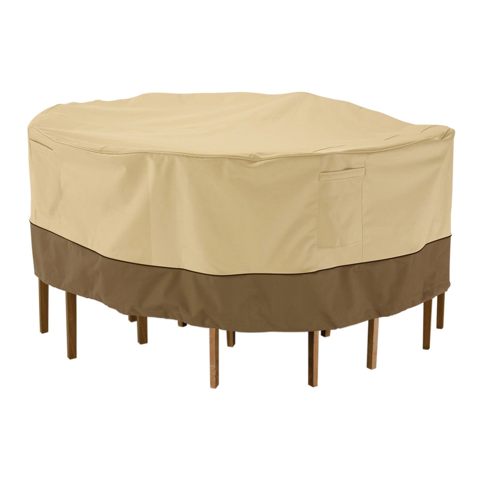 Classic Accessories Veranda Water-Resistant 60 Inch Tall Round Patio Table Cover
