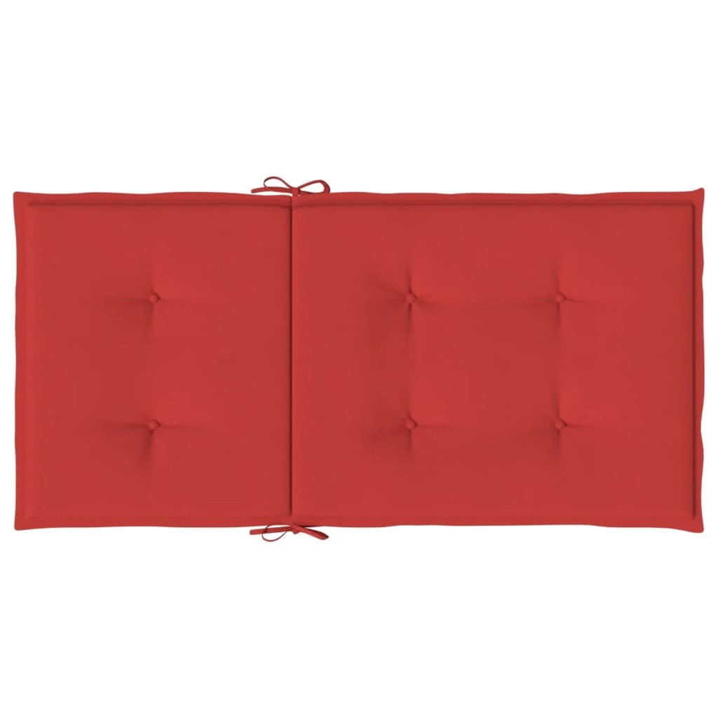 Garden Lowback Chair Cushions 6 pcs Red 39.4″x19.7″x1.2″ Oxford Fabric