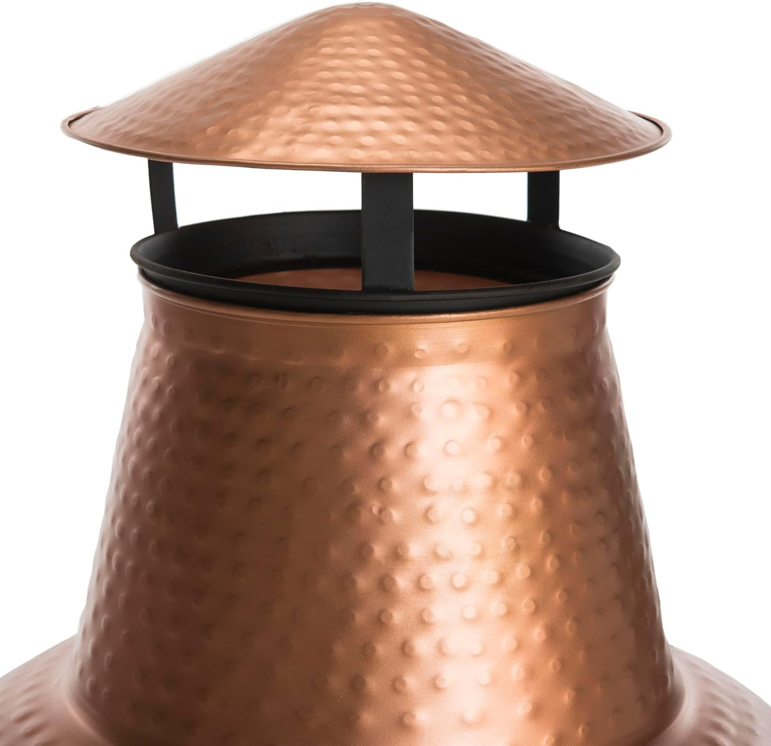 Lima Copper & Black Outdoor Chiminea for Perfect Cozy Gatherings