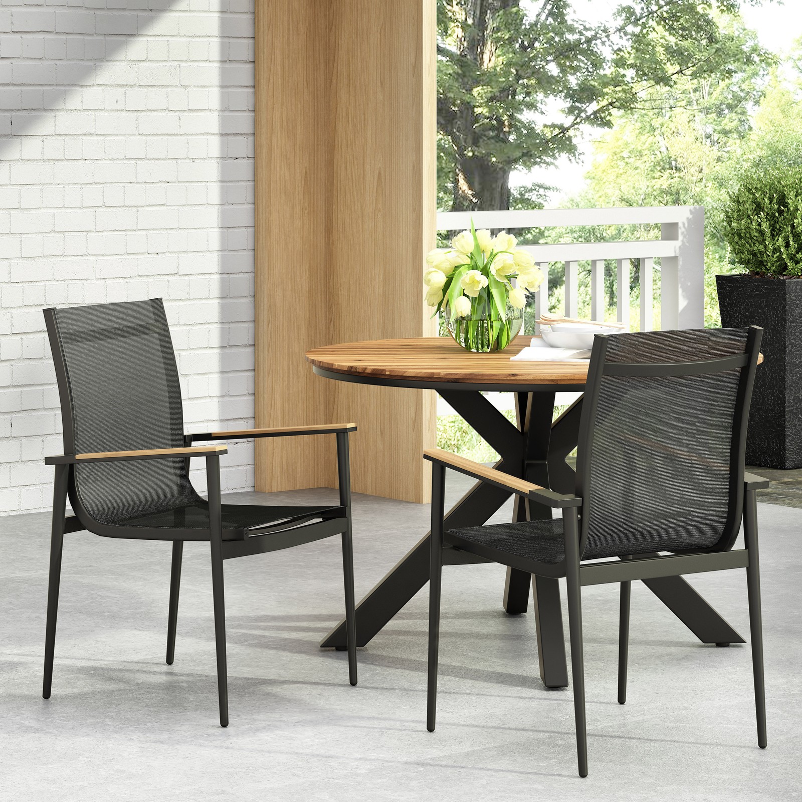Barrington Dining Chair Upholstered Wood Frame Kitchen Dining Room Accent Chair