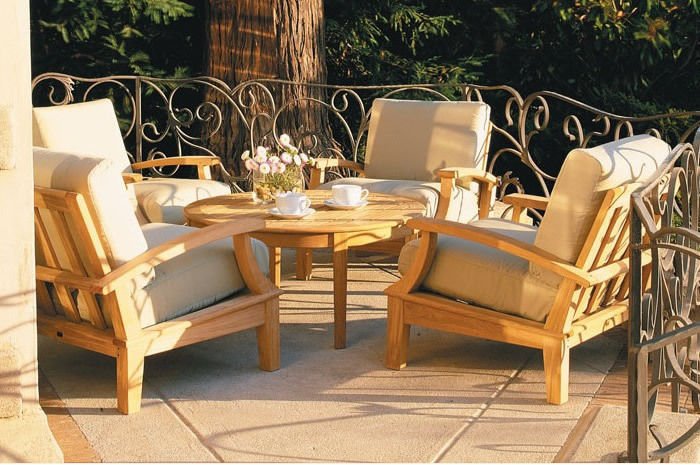 Somer A-Grade Teak Wood 5 pc Outdoor Garden Patio Sofa Lounge Chair Set New